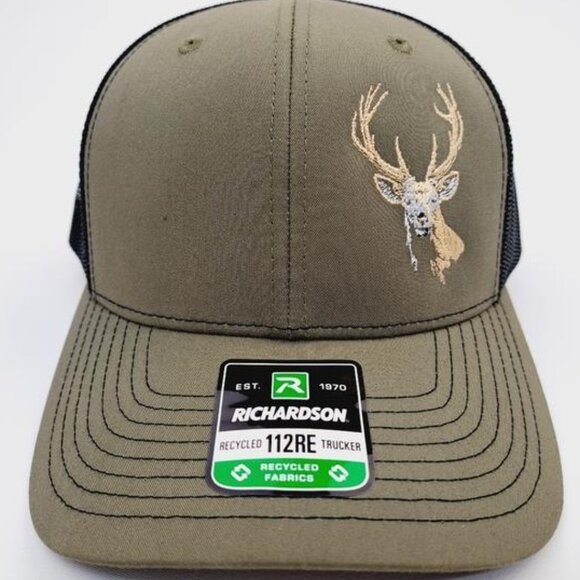 Retro Deer Hunting Season 10 Point Buck Richardson 112 Trucker Mesh Snapback Hat